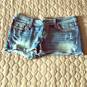 Denim shorts